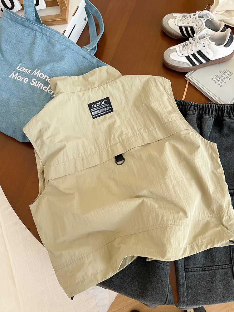 24X114 - Áo gile gió 2 lớp AMBB outdoor cho bé trai size 110-170