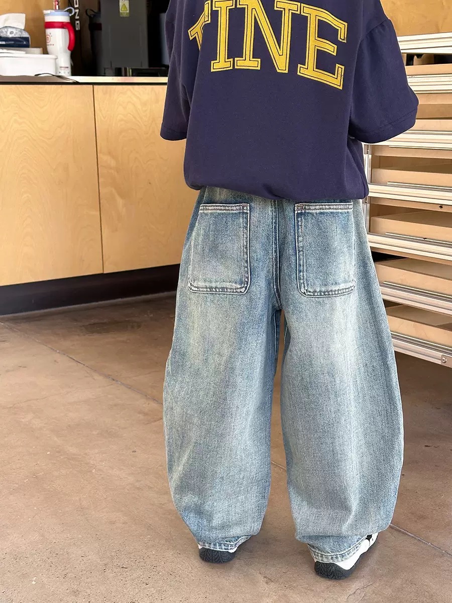 25G116  - Quần jean baggy AMBB cho bé trai size 110-170