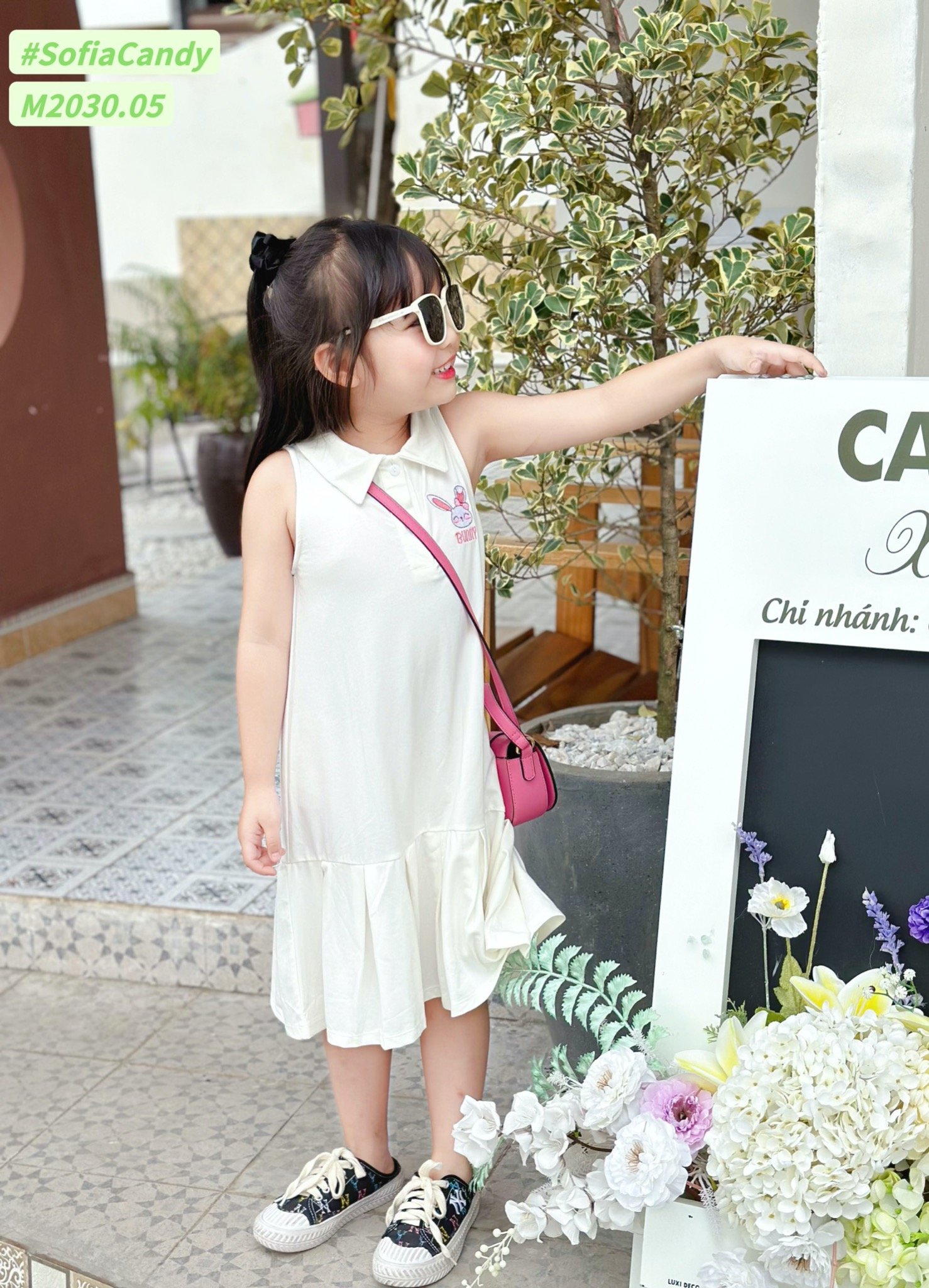 V00048 - Váy Mia Kids cotton cổ đức đuôi cá 2 màu BG size 2-12y