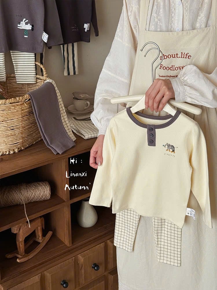 88068 - Bộ cotton Linanxi QC nhiều màu cho bé trai size 90-140