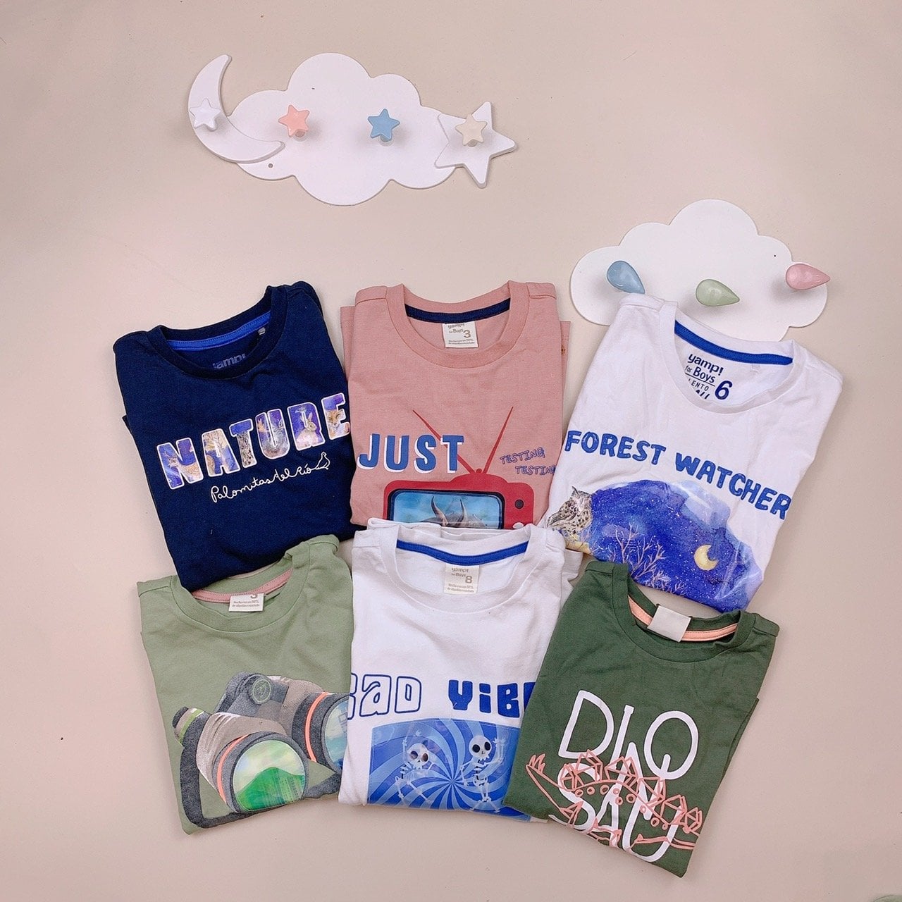 Áo cotton Yamp dư xịn nhiều màu BT 2-8y - Bảng màu 1