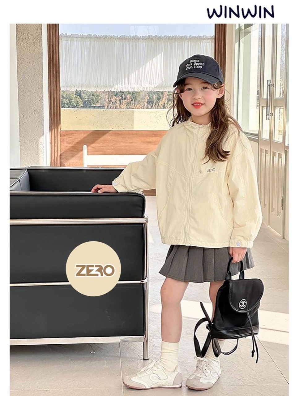 Áo khoác gió Win Win lót lưới nhiều màu cho bé size 3-14y