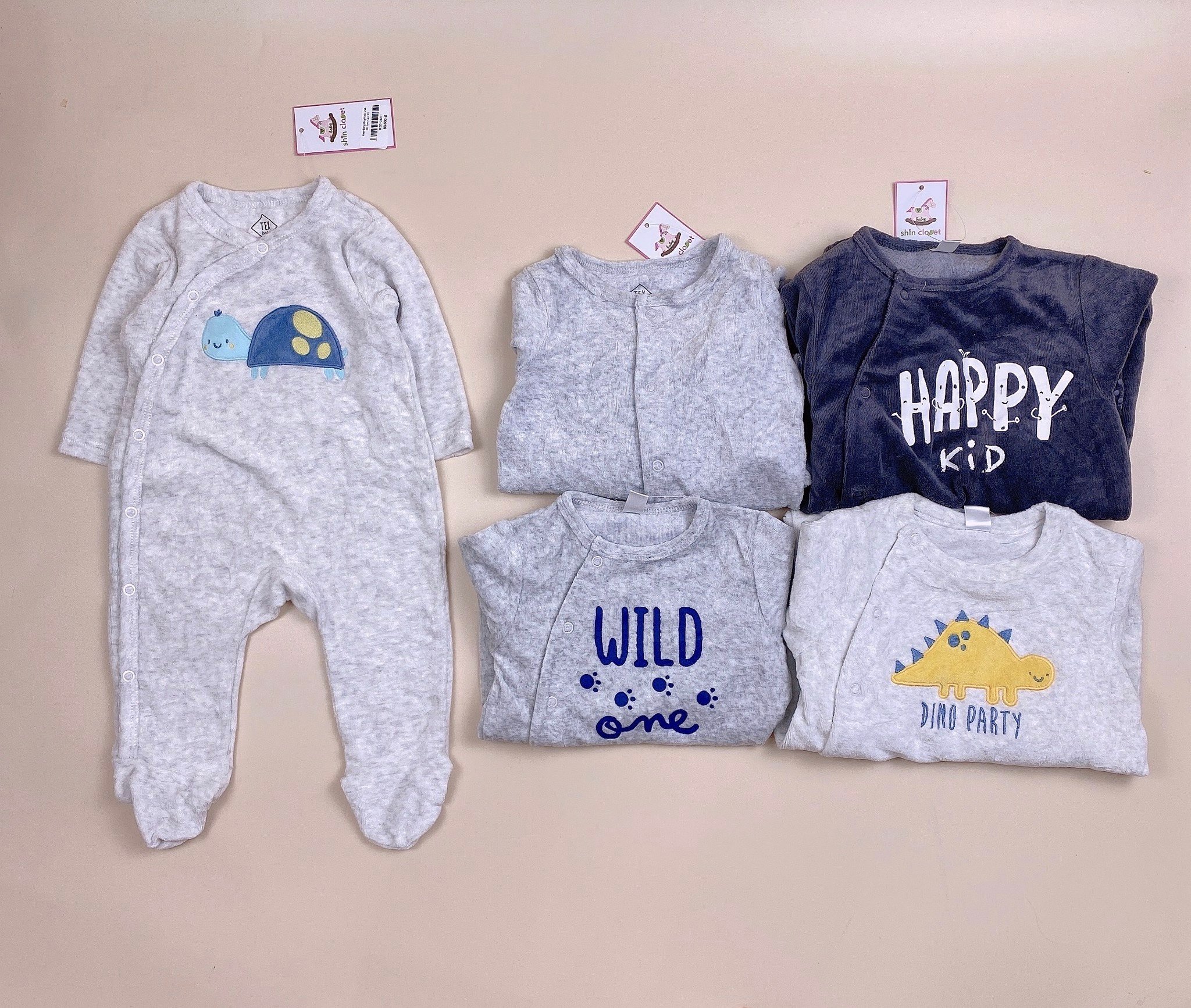 Body băng lông Kiabi nhiều màu Bé Trai