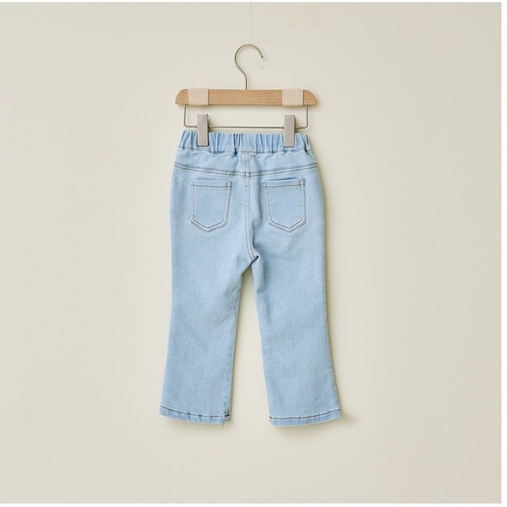 Quần jean ống loe Bebezoo màu xanh BG size 100-150