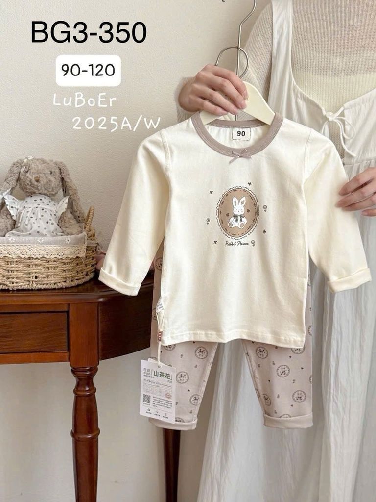 BM3 - Bộ thun Luboer nhiều hình cho Bé Gái size 90 - 160