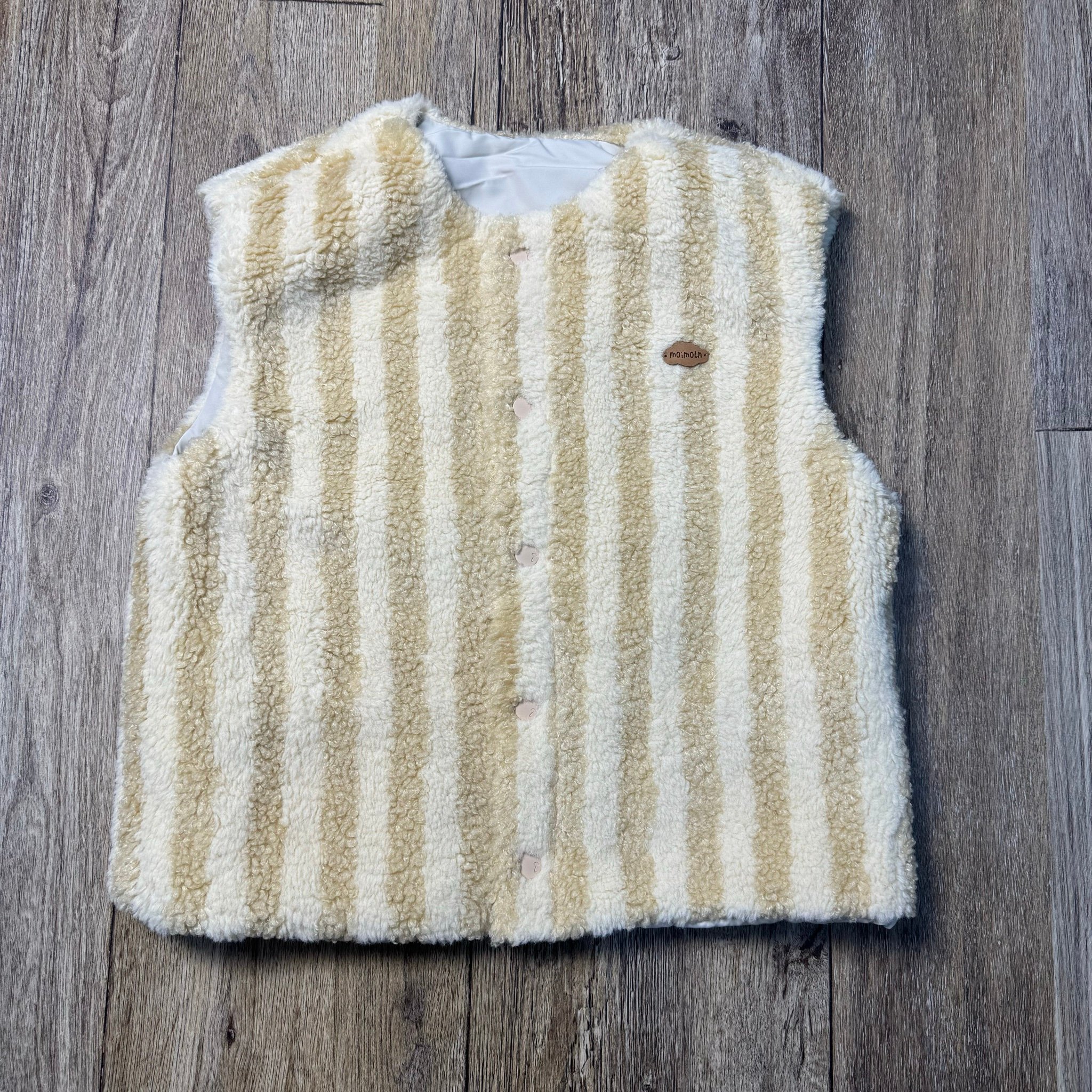 Áo khoác gile 2 mặt nỉ / phao Moimoln xuất Hàn cho bé size 90-120