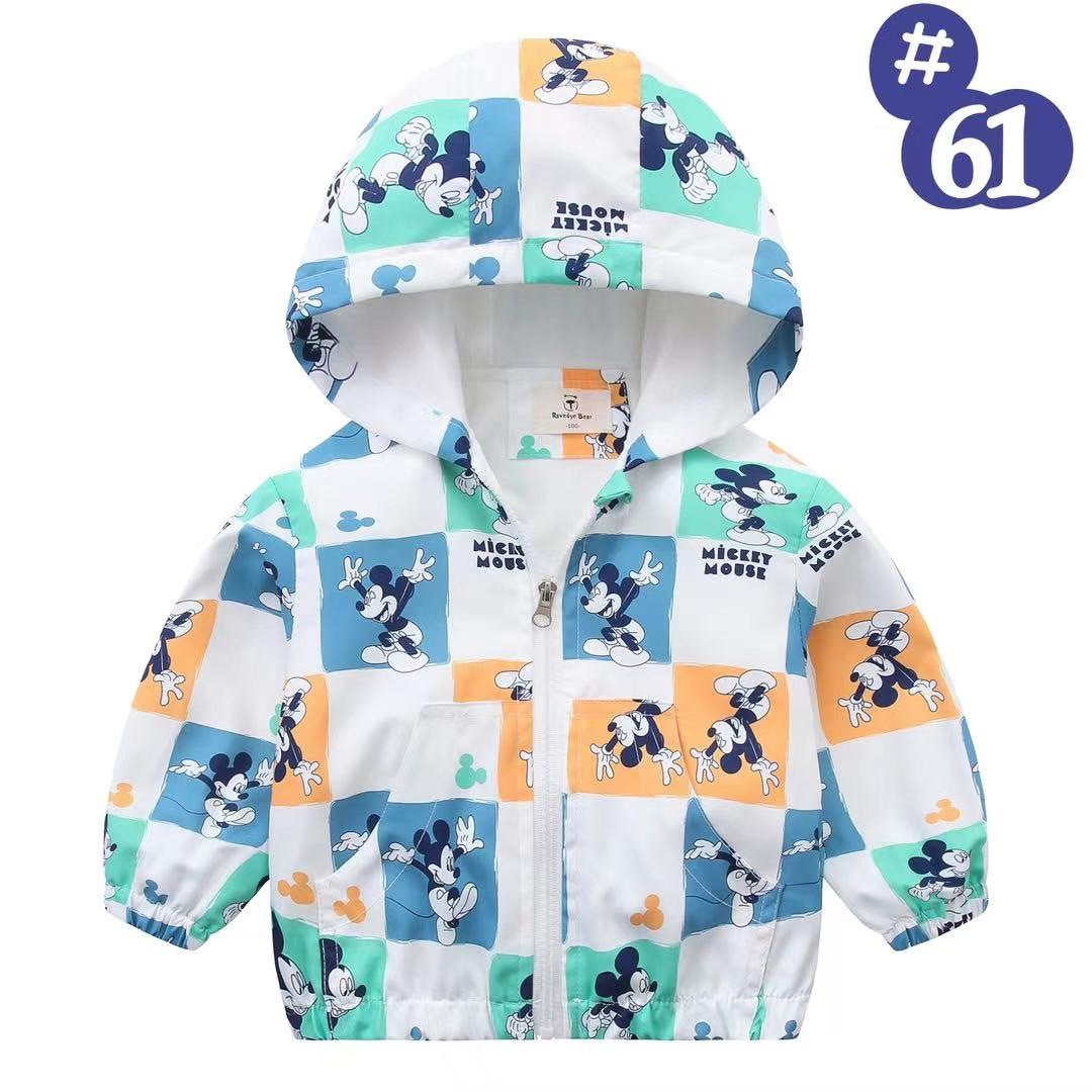 Áo gió lót cotton Ravedye Bear nhiều hình Bé Trai size 100 - 140