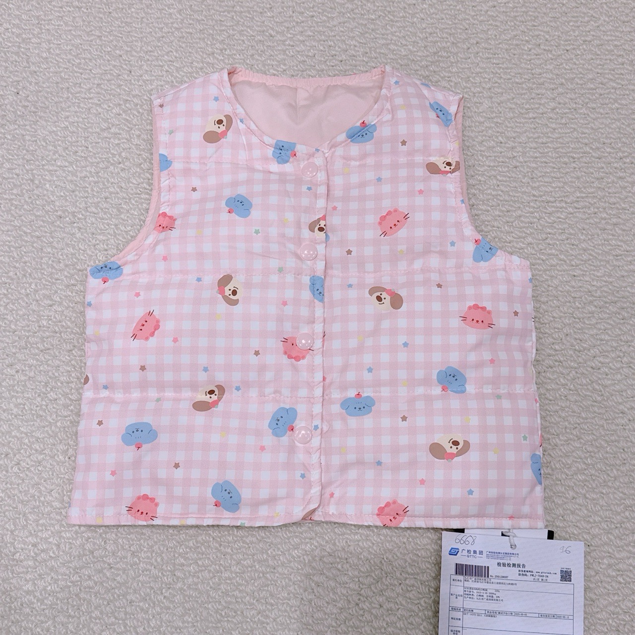 Áo khoác gile lông vũ Liwu Kids siêu nhẹ 2 mặt nhiều mẫu cho bé size 90 - 130