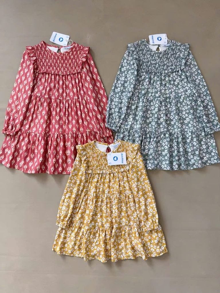 V00015 - Váy 2 lớp nhiều màu cho bé gái size 2-10y