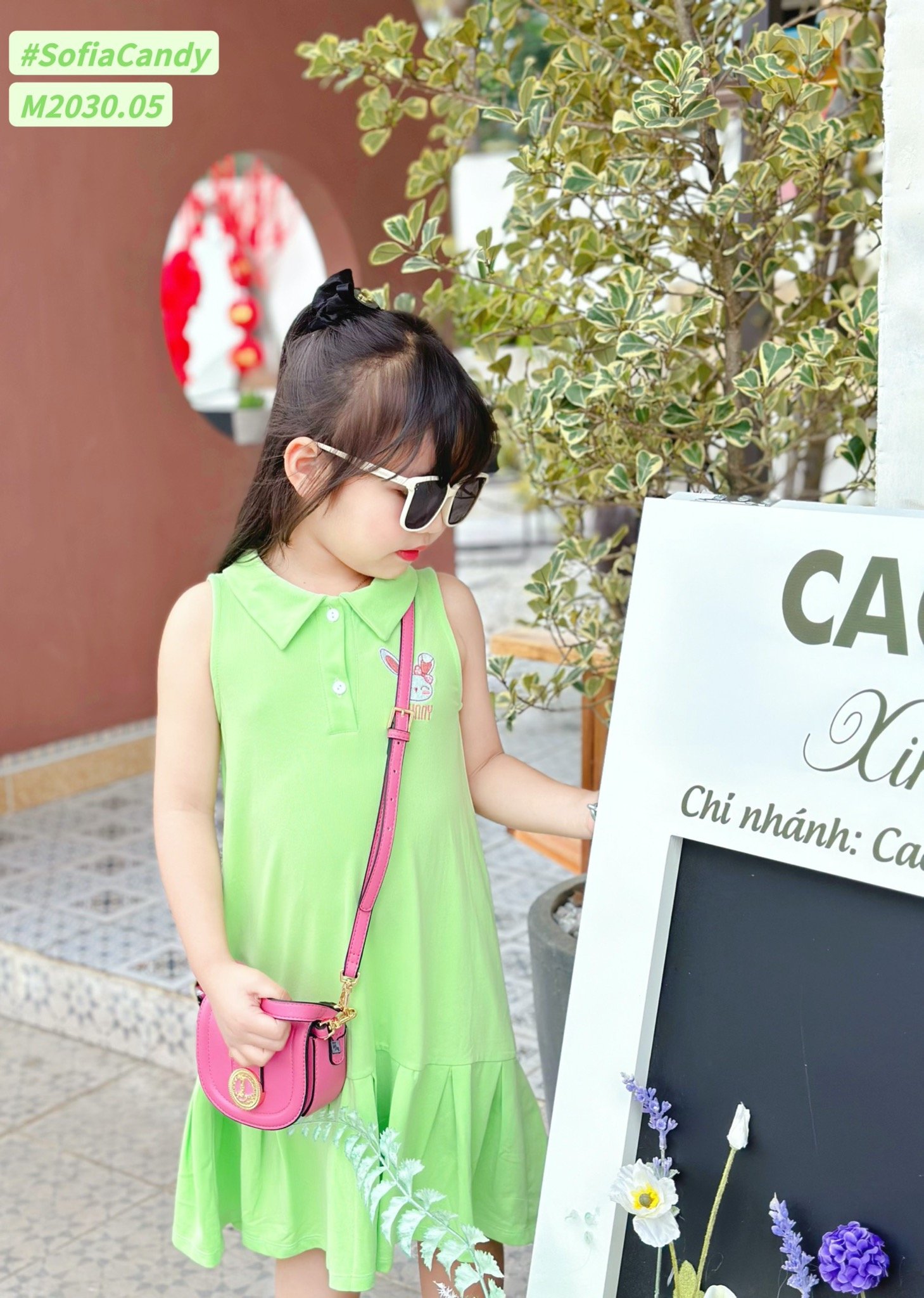 V00048 - Váy Mia Kids cotton cổ đức đuôi cá 2 màu BG size 2-12y