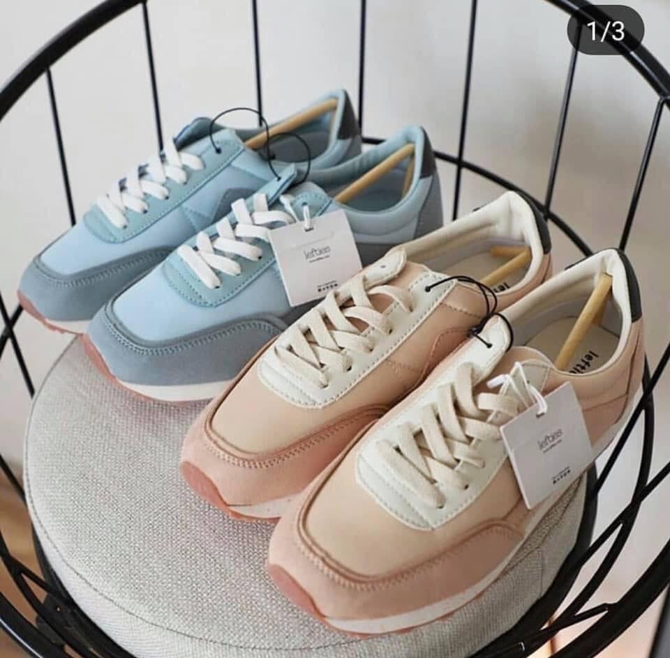 Giày Lefties 2 màu xanh, be (mẹ)