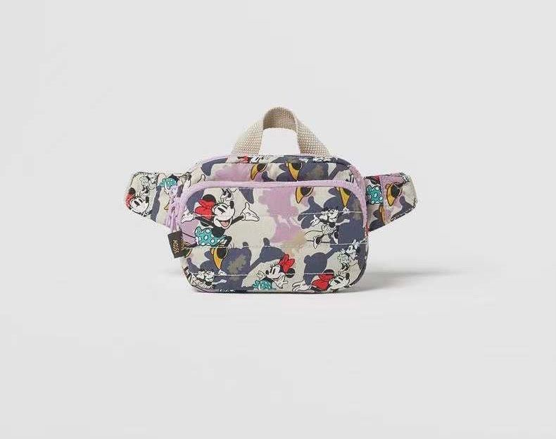 Túi bao tử Zara tím minnie