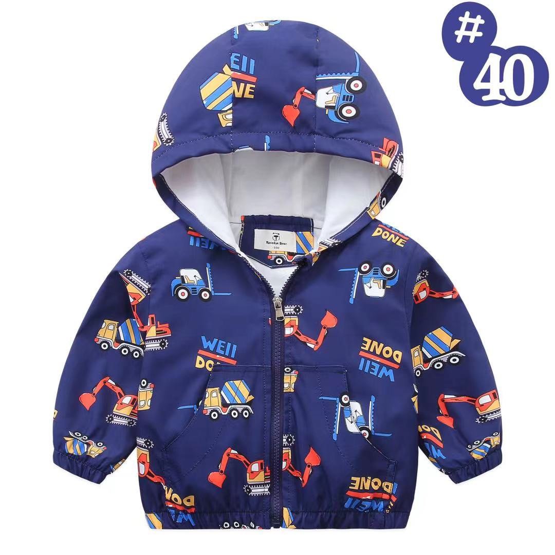 Áo gió lót cotton Ravedye Bear nhiều hình Bé Trai size 100 - 140