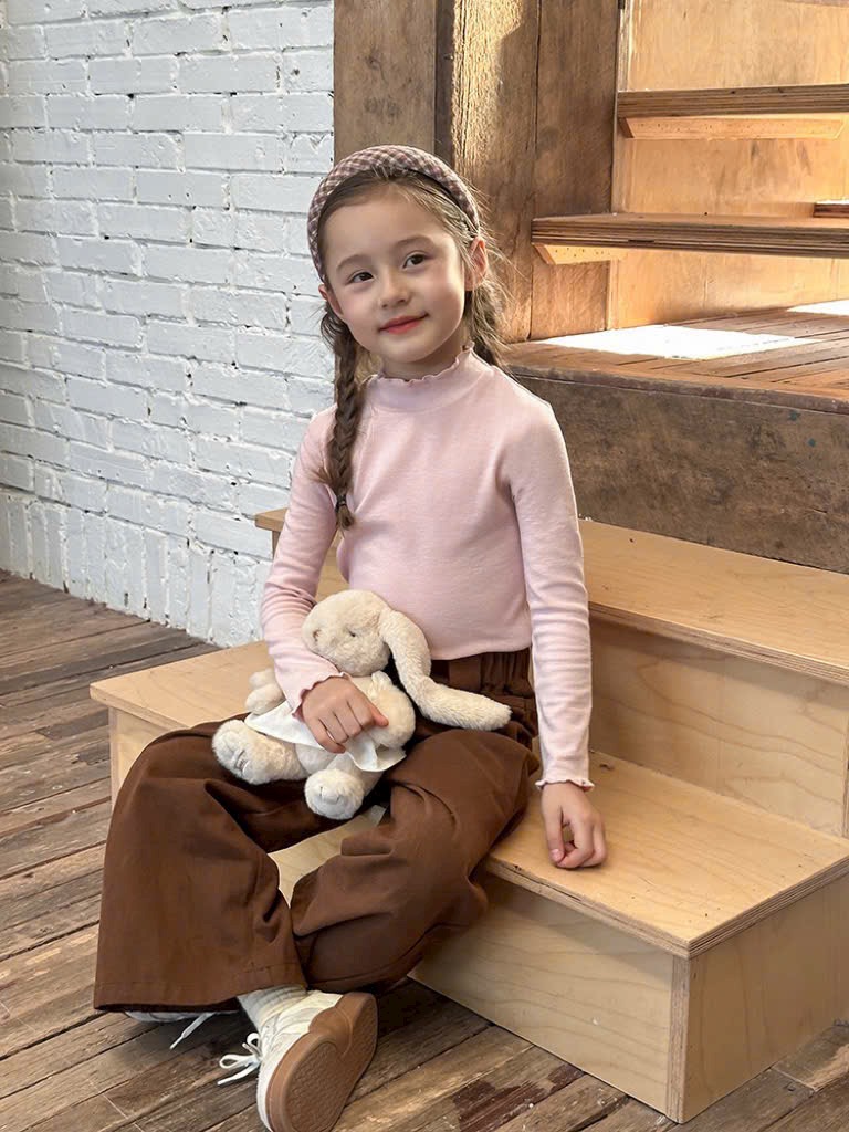 Áo thun giữ nhiệt cổ bèo nhiều màu cho bé size 80-170