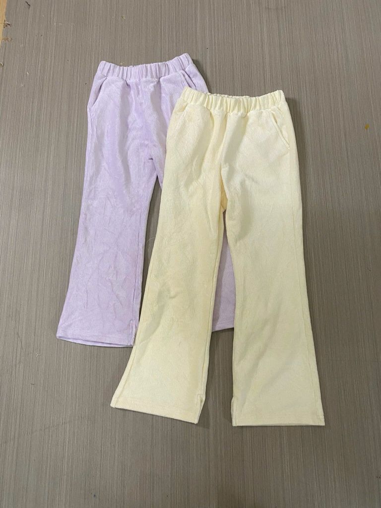 Quần nhung tăm ống vẩy Topten xuất Hàn 3 màu bé gái size 120-160