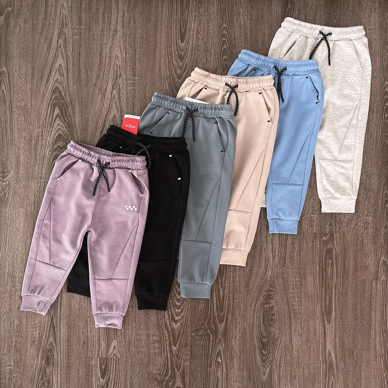 Quần nỉ Fox 6 màu dòng Nhí size 6m - 3y