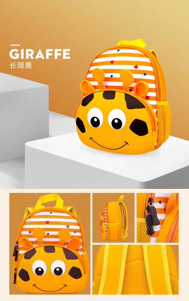 Ba lô tochang kẻ hoạ tiết động vật BTBG