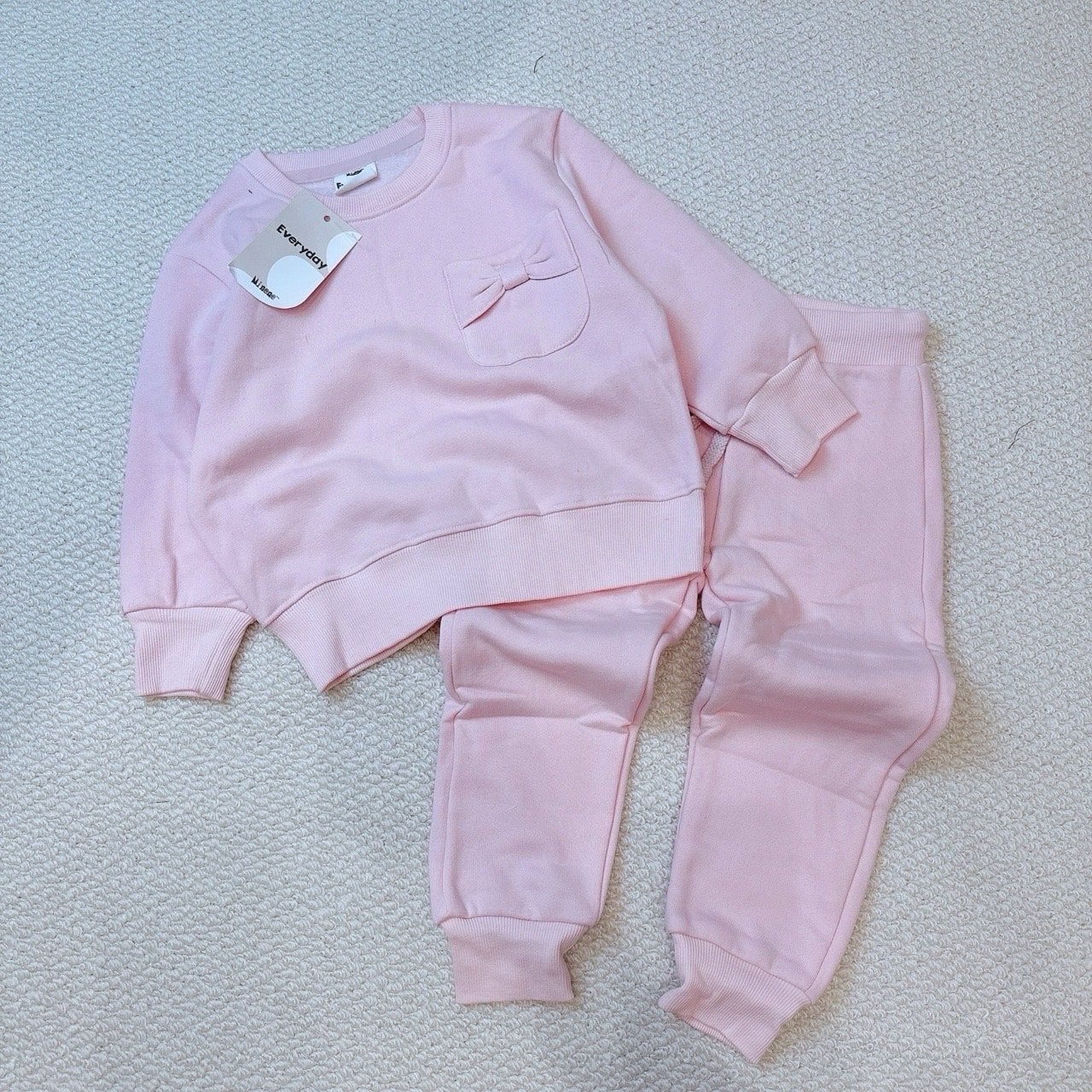 BBG21 - Bộ nỉ bông Minene nhiều màu cho bé size 2-6y