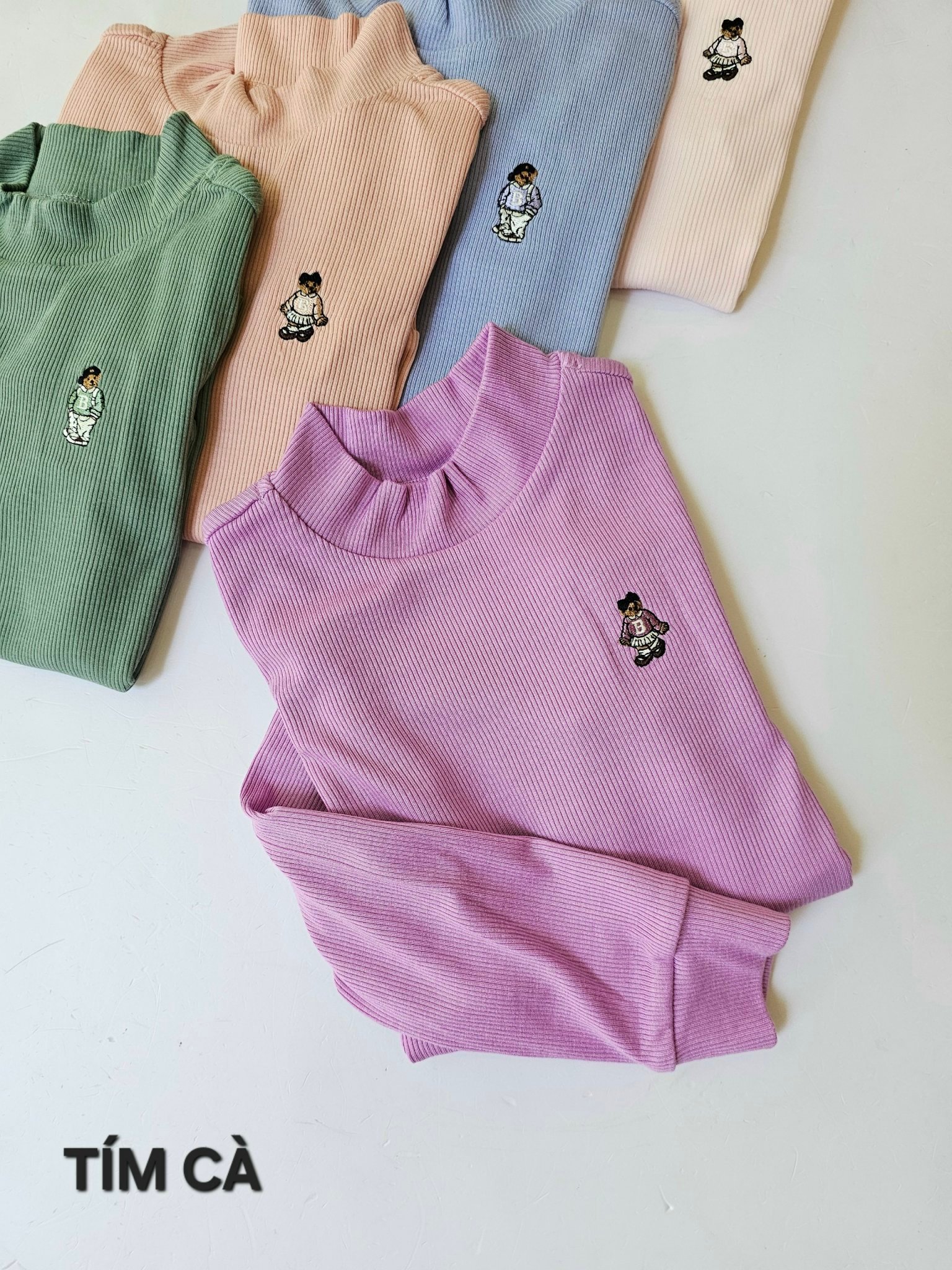 BM2510TS08 - Áo cổ 3p Beemon nhiều màu cho bé