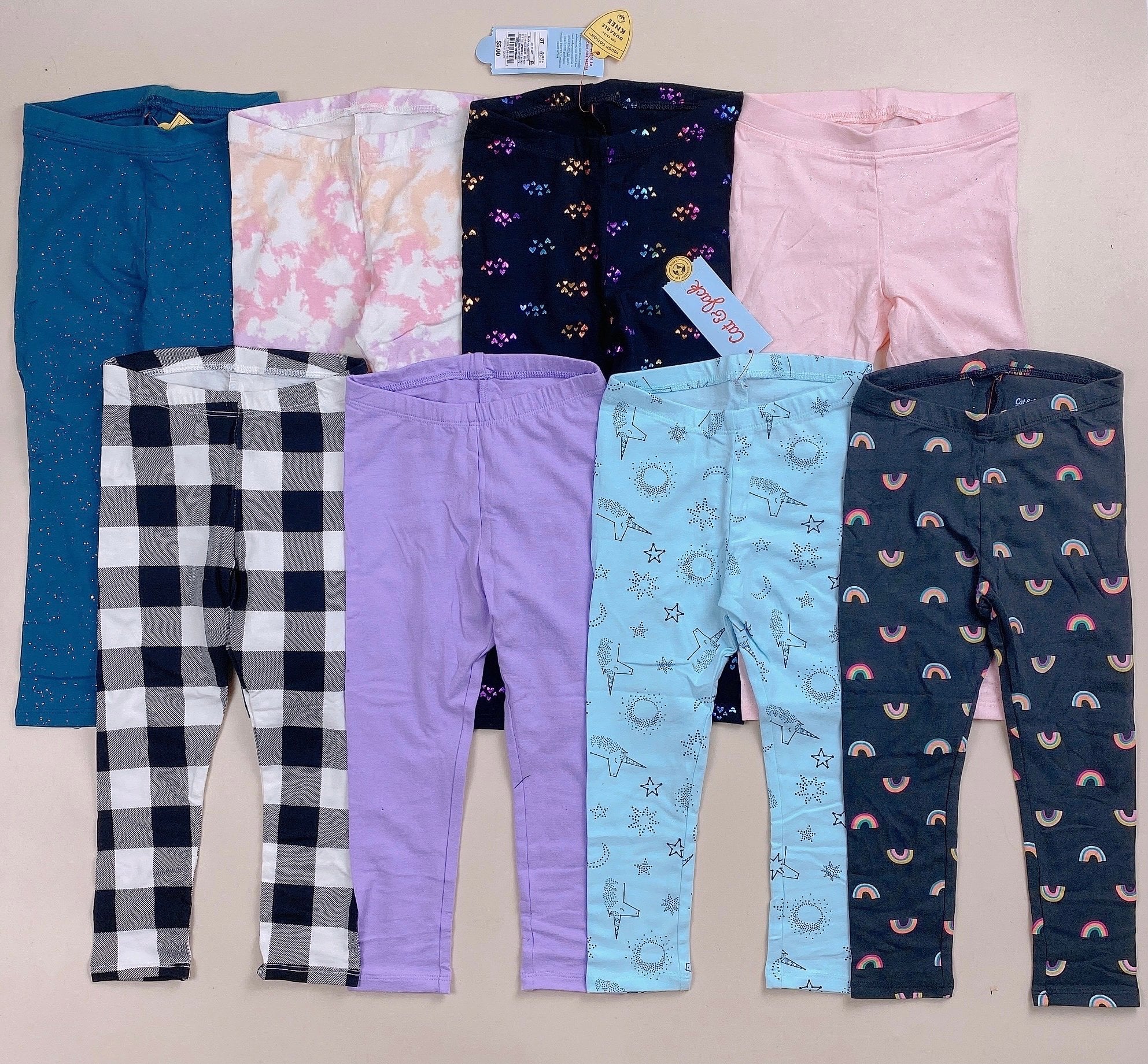 Quần legging Cat & jack nhiều hình BG size 12m - 5y