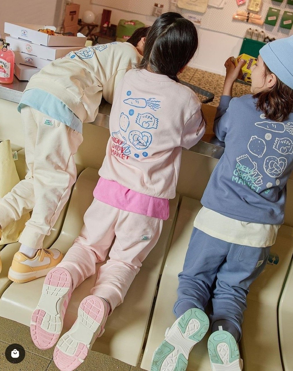 Áo nỉ da cá Nepa xuất Hàn NEKI GOODY MARKET 3 màu size 110-165