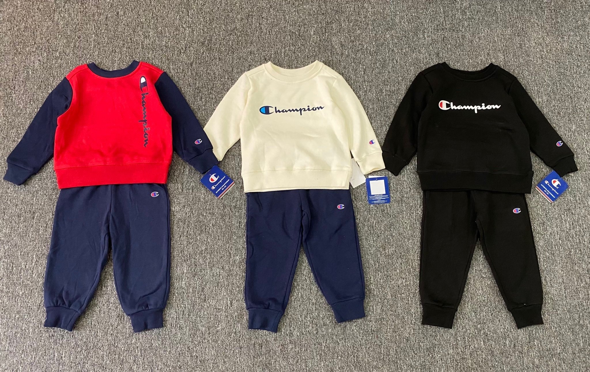 Bộ Champion nỉ bông nhiều màu 1-7y BT