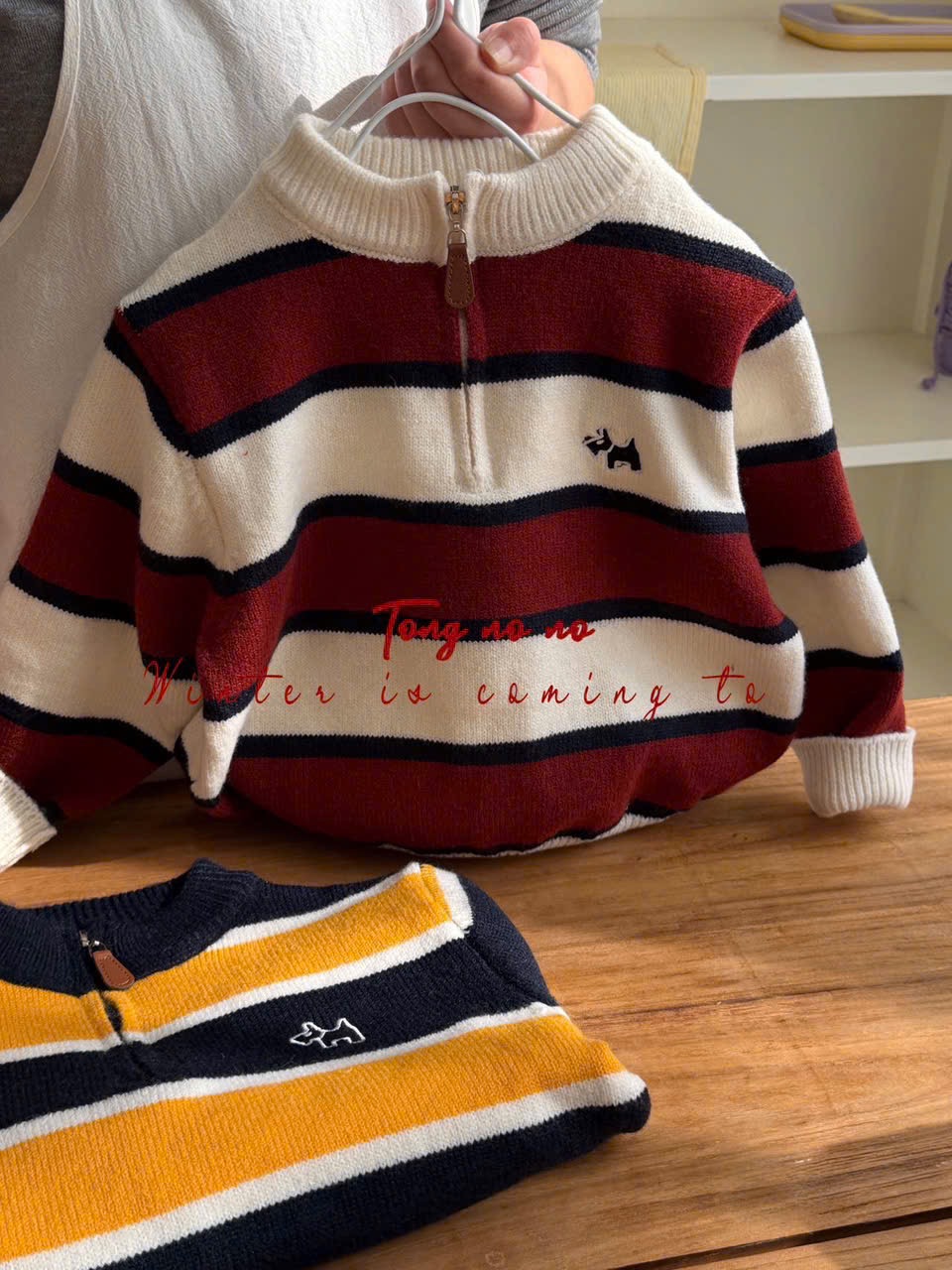 BM2 - Áo len Tongnono nhiều màu cho bé trai size 110-150