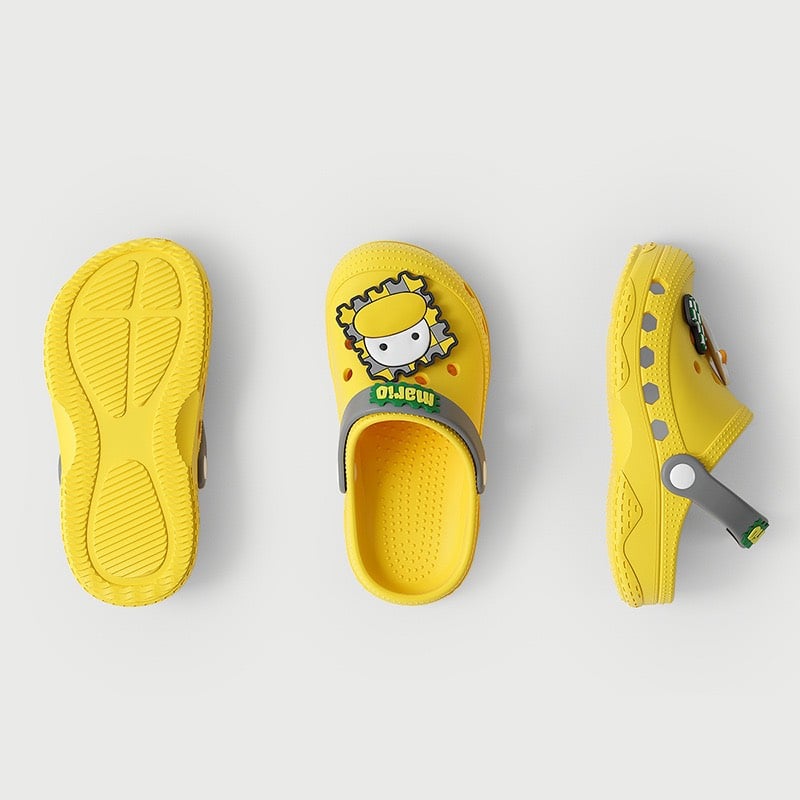 Sục nhựa quai chữ Mario đính jibit nhiều màu