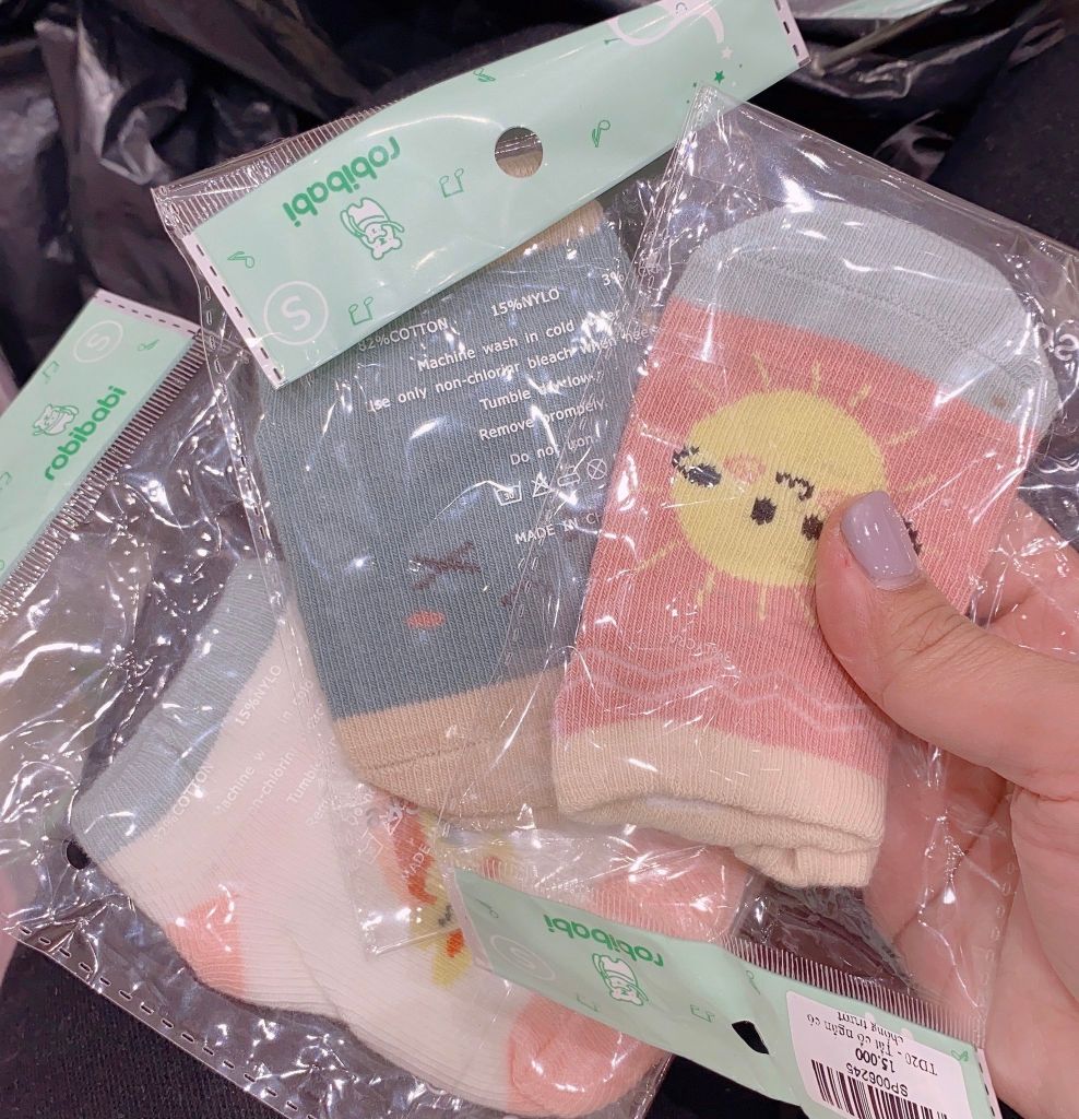 Tất ngắn cổ hoạt hình trộn mẫu BG