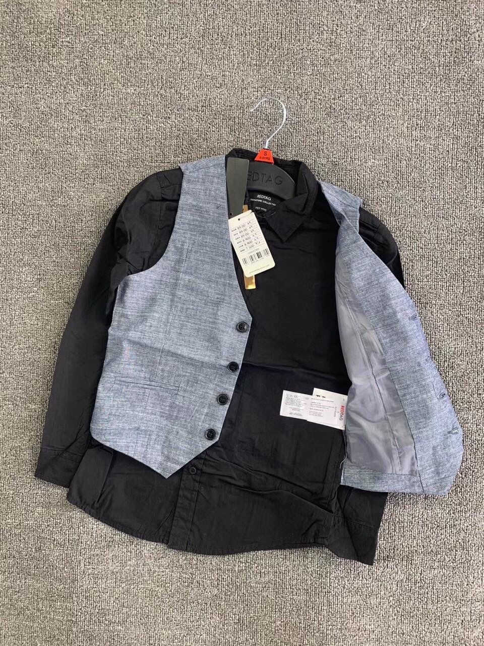 Set áo sơ mi kèm gile