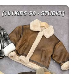 8527 - Áo khoác da lộn cho bé size 90-130