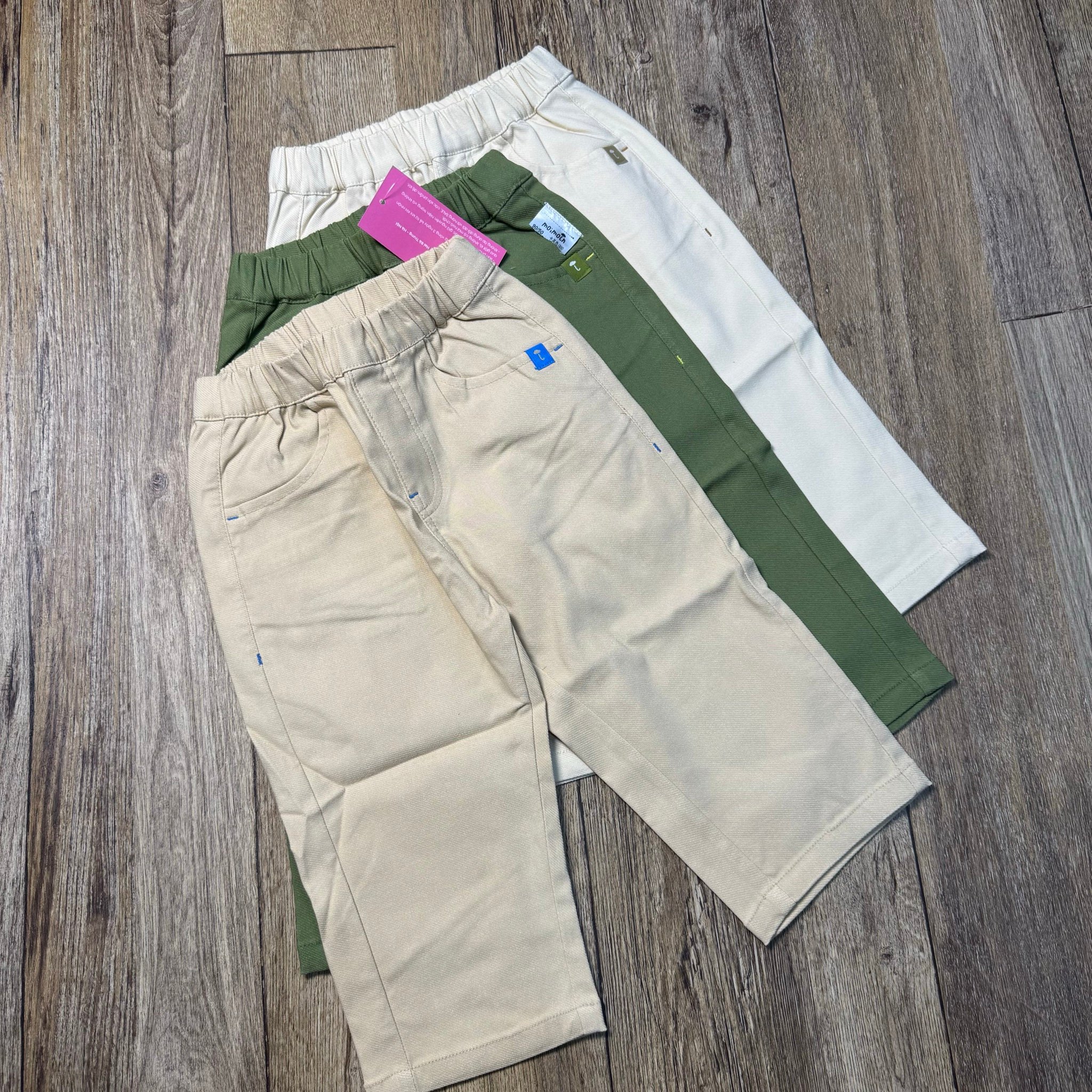 Quần dài kaki mềm Moimoln xuất Hàn nhiều màu cho bé size 90-130