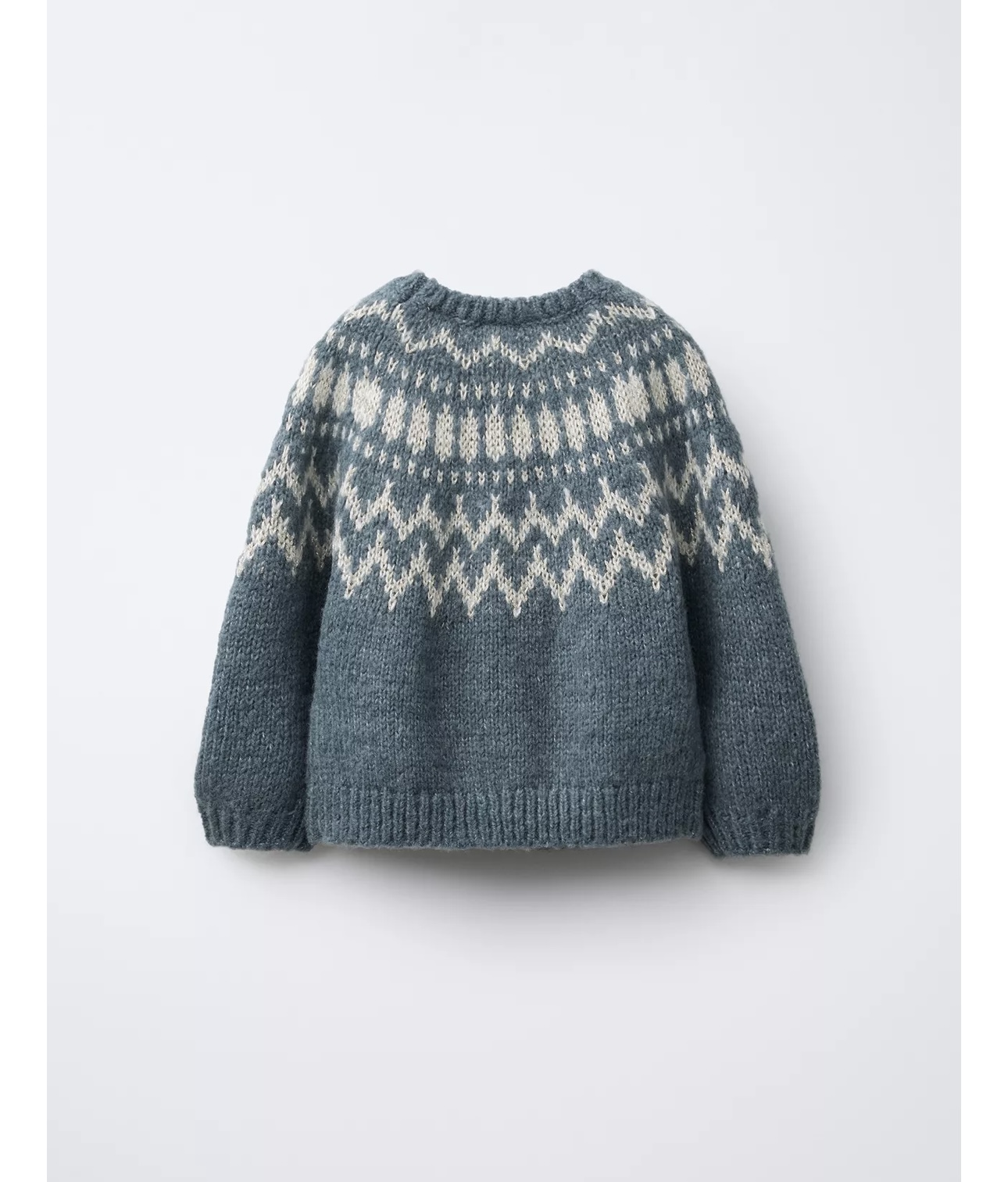 Áo len ZR họa tiết 2 màu hồng/xanh cho bé size 1-6y