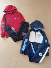 Bộ nỉ bông Pri.mark dư xịn 2 màu đỏ/ trắng xanh bé trai size 8-15y