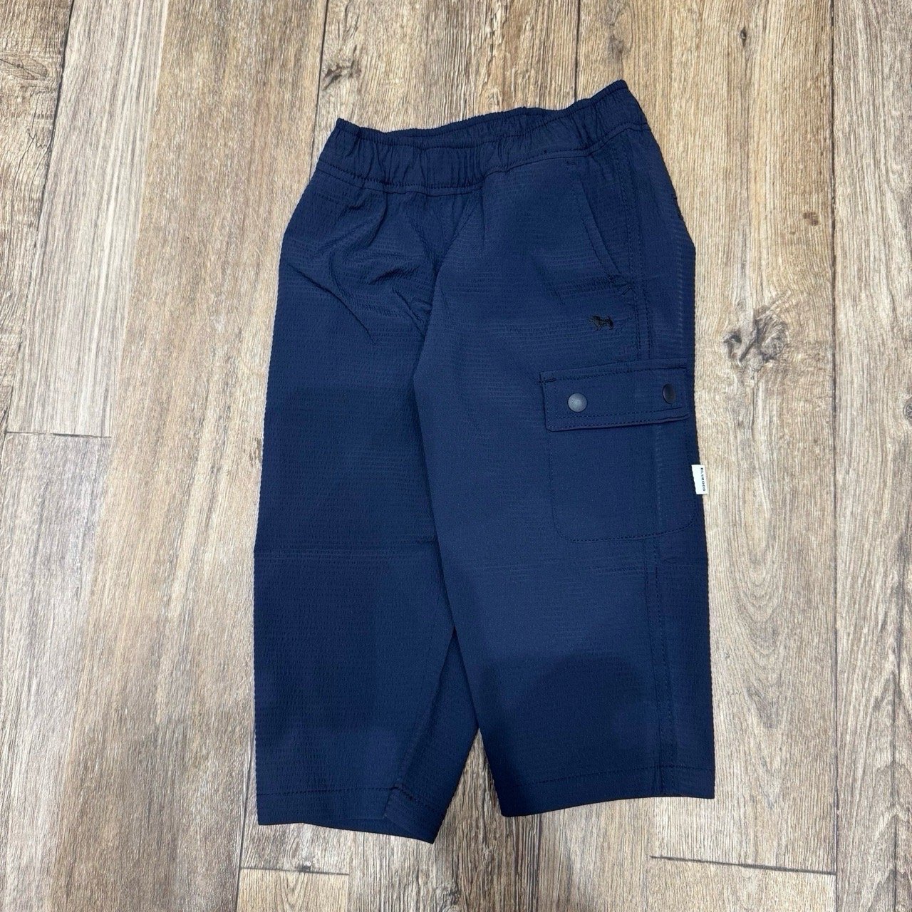 Quần baggy vải xốp BD xuất Hàn màu navy cho bé size 100-155