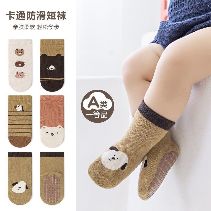 Tất chống trượt cao cổ Hug Elephant 5 màu size 1 - 5y