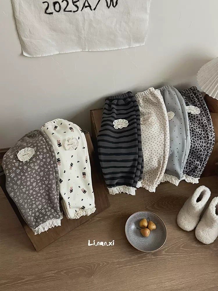 88302 - Quần nhung lót nỉ đại hàn Linanxi nhiều màu cho bé size 90-140