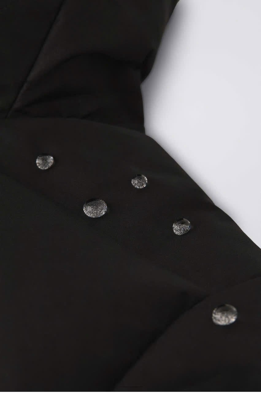 Áo khoác phao ZR dáng dài 2 màu đen/rêu cho bé size 6-14y