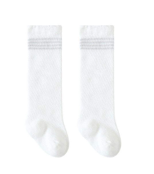 Tất lưới cao tới gối Nemo Baby viền sọc kẻ 5 màu