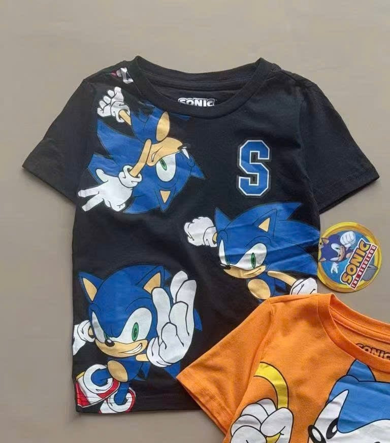 ABT65 - Áo cotton Sonic dư xịn nhiều màu cho bé trai size 4-7y