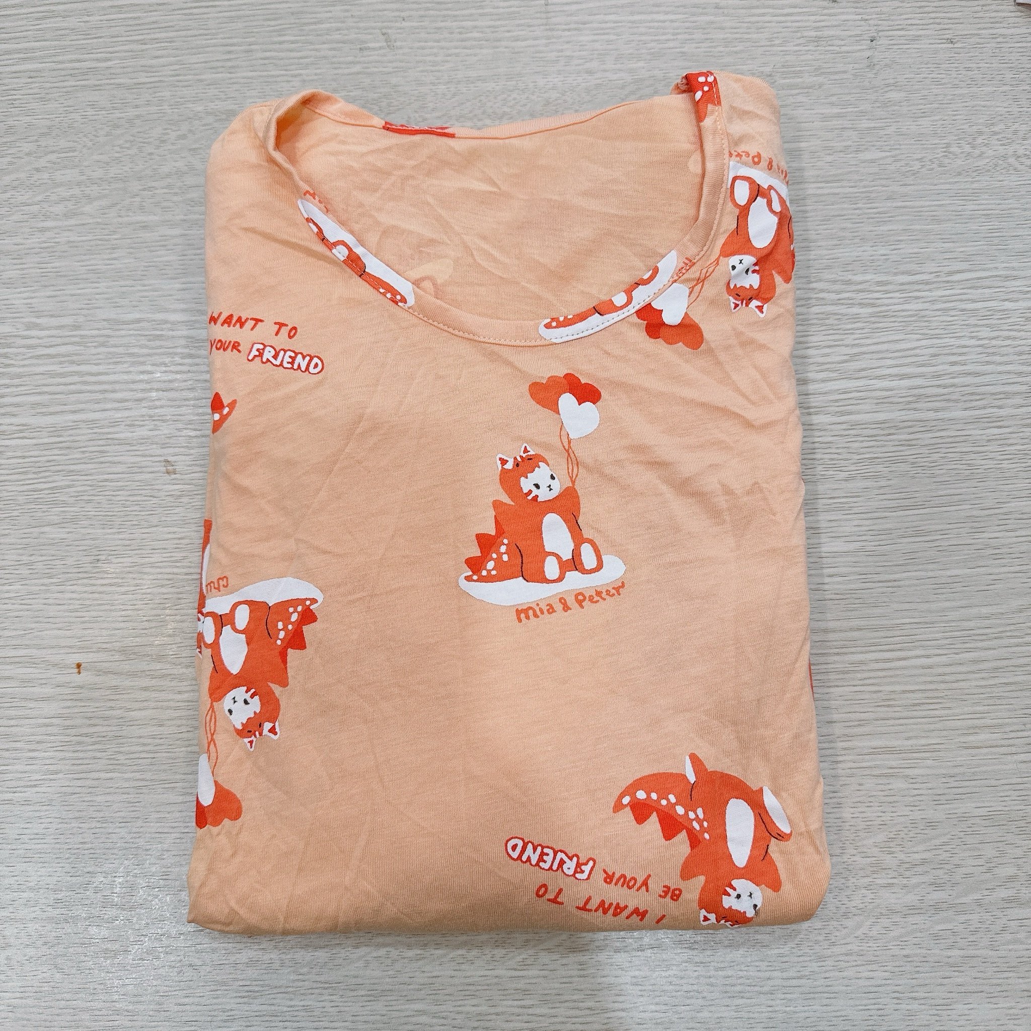 Bộ thun vải cotton/tencel áo tay lỡ - quần lửng Moonya/ Chummy xuất Hàn BTBG size 100 - 160