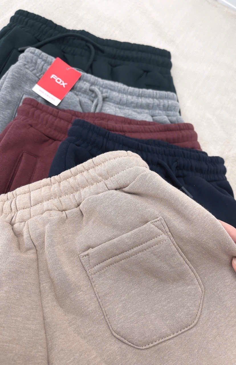 Quần nỉ bông FOX bo gấu dư xịn nhiều màu cho bé trai size 4-18y