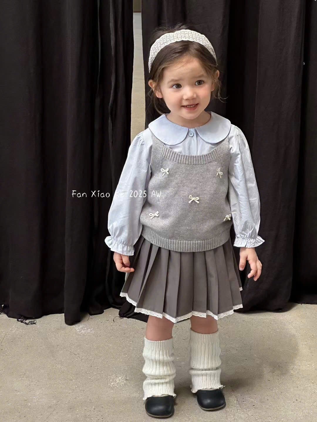 2585 - Set 3ct QC Fanxiaoke cho bé gái size 80-120