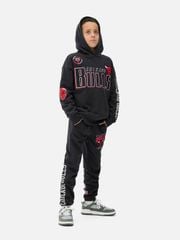 B02 - Bộ nỉ hoodie màu đen N.B.A bé trai size 8-15y