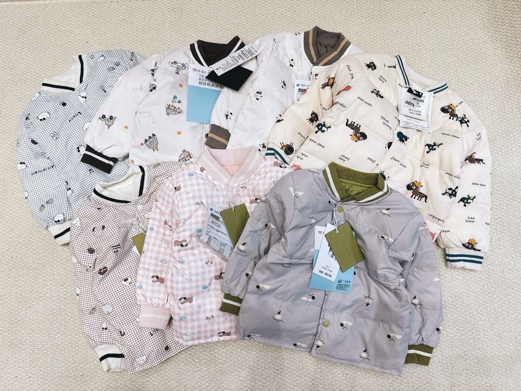 Áo khoác bomber lông vũ QC siêu nhẹ nhiều màu cho bé size 90-130