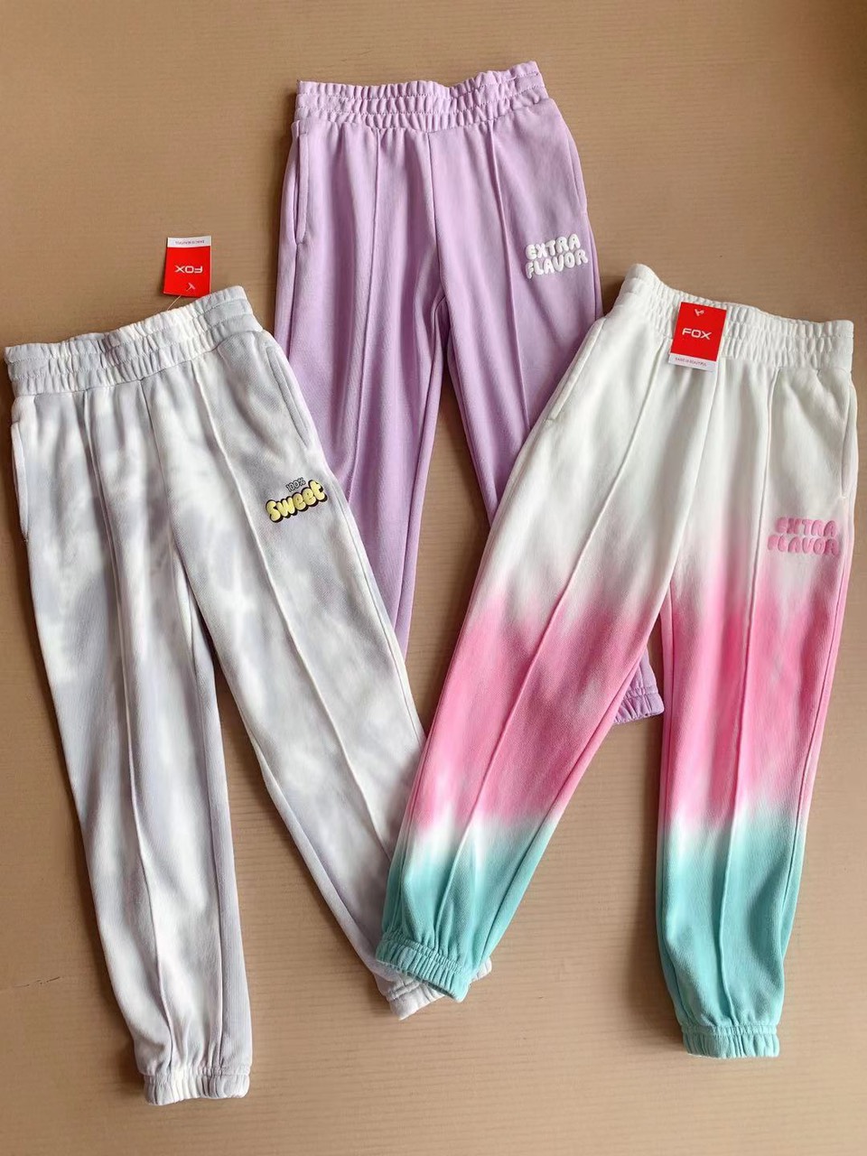 Quần nỉ Fox dòng Đại nhiều màu trơn / màu loang BG size 4 - 18y