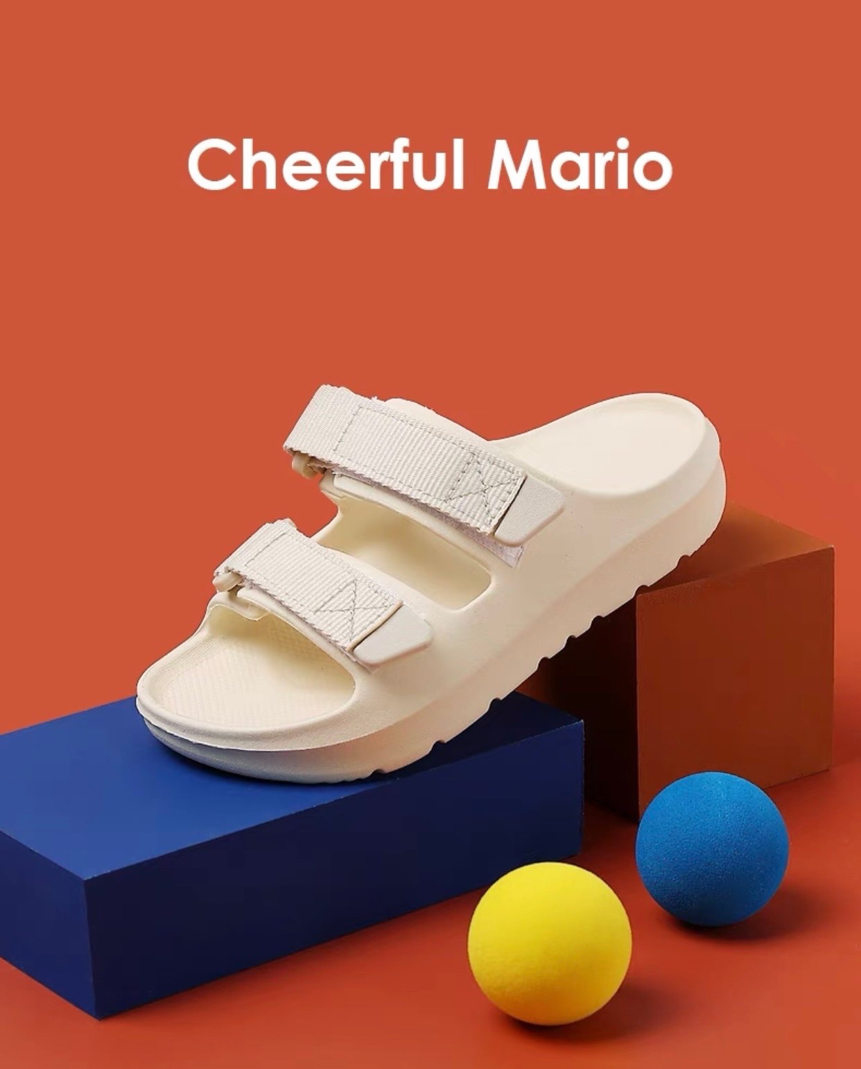 Dép quai ngang Mario 4 màu BTBG size 24-34