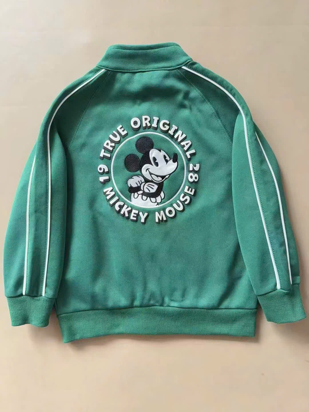 Bộ nỉ MAX màu xanh lá mickey Bé Trai size 2 - 8y