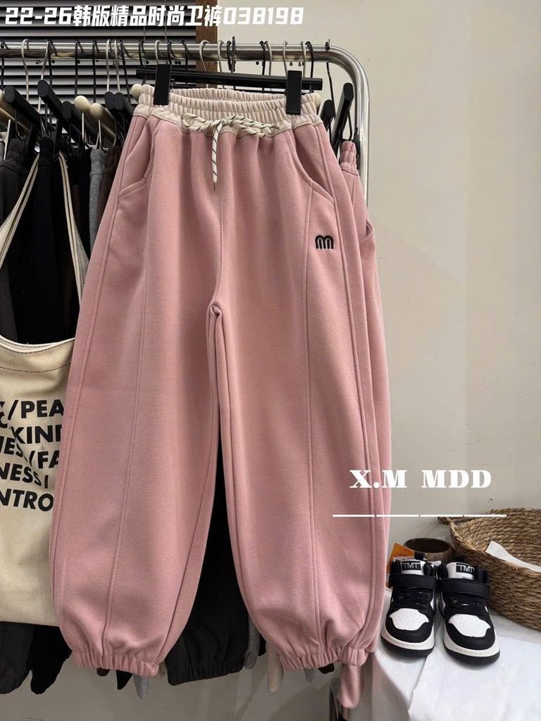 Quần nỉ QC Yangqihou nhiều màu cho bé size 22-26 (6-10y)