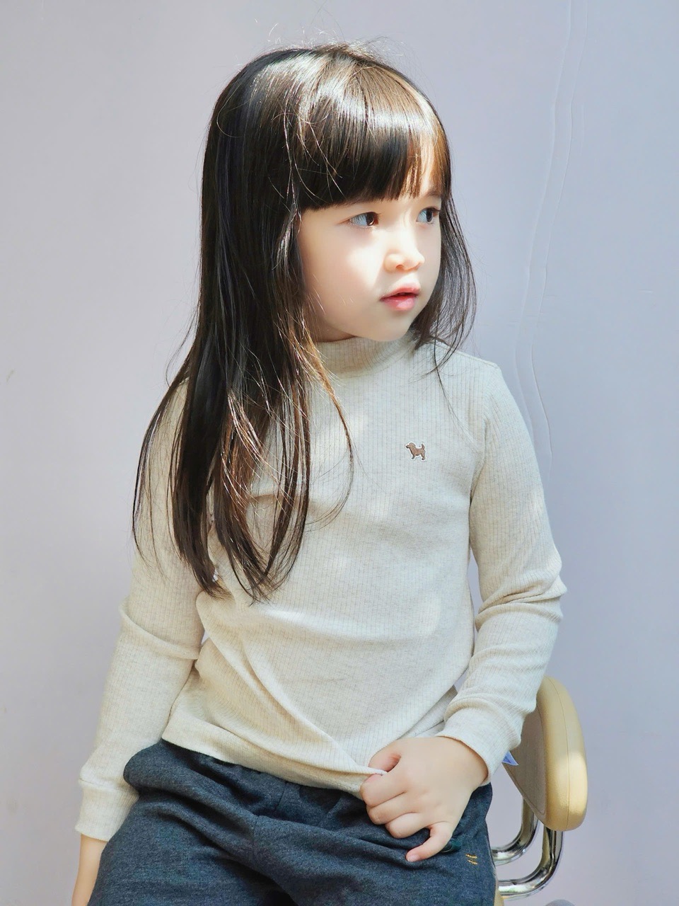 BM2511ST04 - Áo thun giữ nhiệt thêu cún nhiều màu cho bé size 80-160